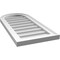 Ekena Millwork Round Top Surface Mount PVC Gable Vent w/ 2"W x 1-1/2"P Brickmould Frame, 14"W x 30"H GVPRT14X3002SN - alternate 4